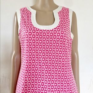 Casual Eyelet Embroidered Sleeveless Dress